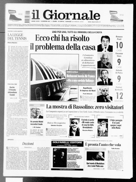 Il giornale : quotidiano del mattino